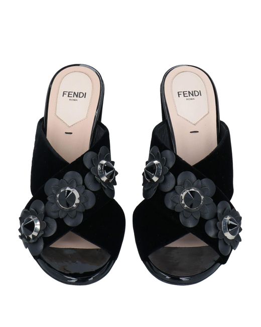 Fendi Black Sandals