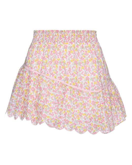 LoveShackFancy Natural Mini Skirt