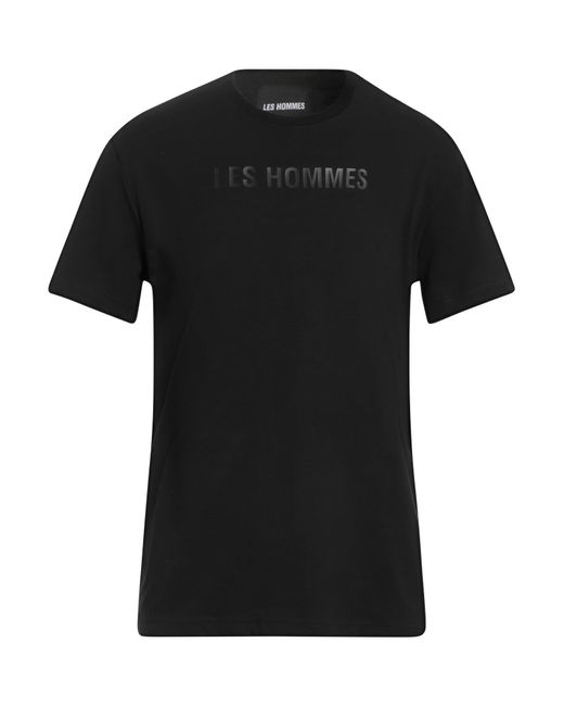 Les Hommes Black T-shirt for men