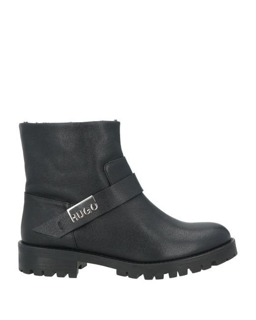 HUGO Black Ankle Boots