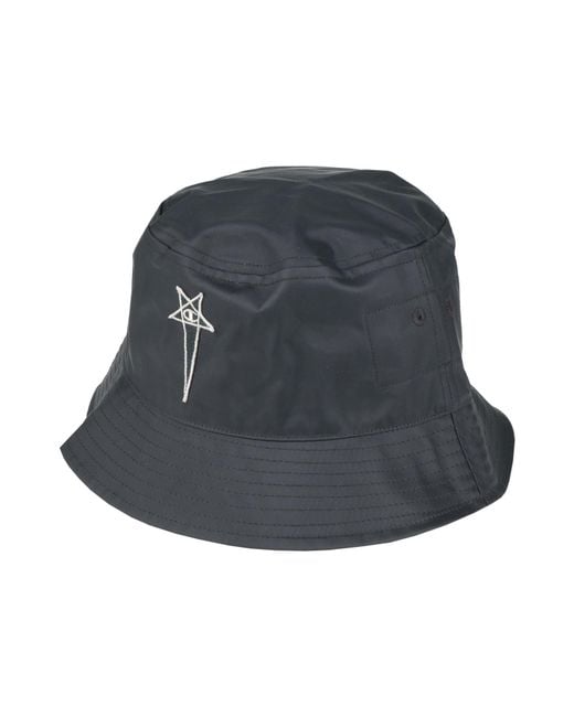 Rick Owens X Champion Blue Hat Polyamide for men