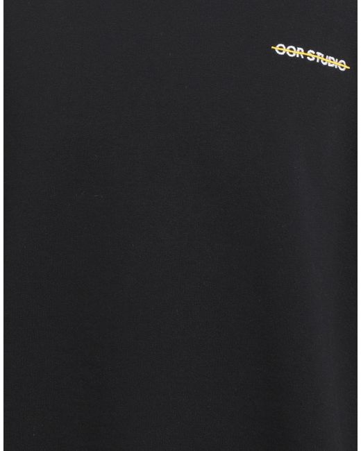 OOR STUDIO Black Sweatshirt Cotton, Polyester for men