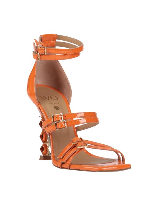 Wo Milano Pink Sandals Leather