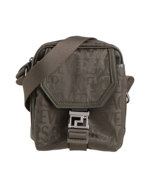 Versace Gray Military Cross-Body Bag Polyamide for men