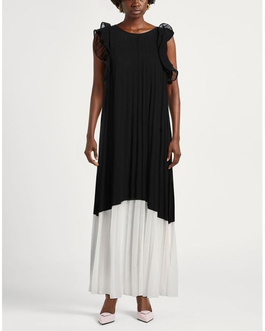 Kaos Black Maxi Dress Polyester