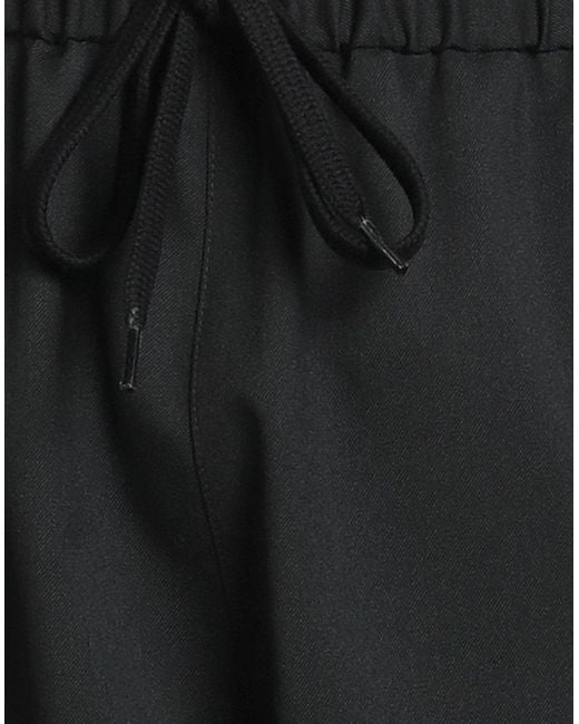MM6 by Maison Martin Margiela Black Pants Polyester, Viscose, Elastane for men