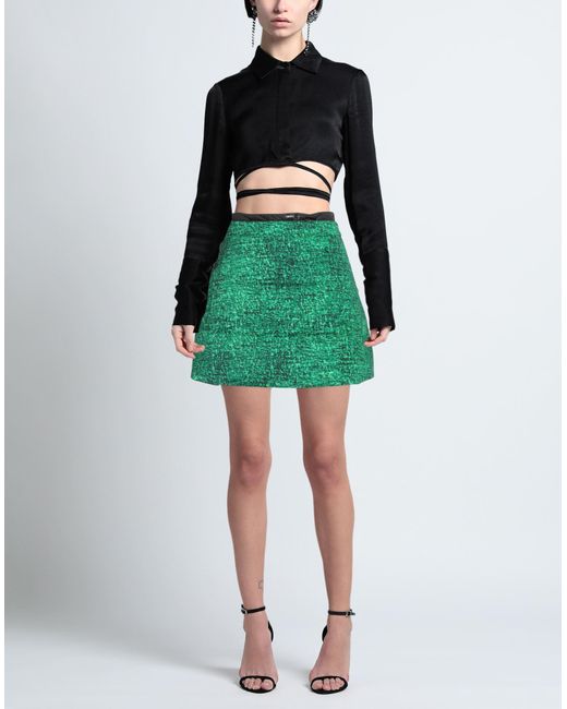 1 MONCLER JW ANDERSON Green Mini Skirt