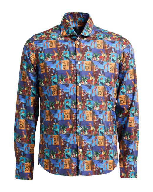 GMF 965 Blue Shirt Cotton for men