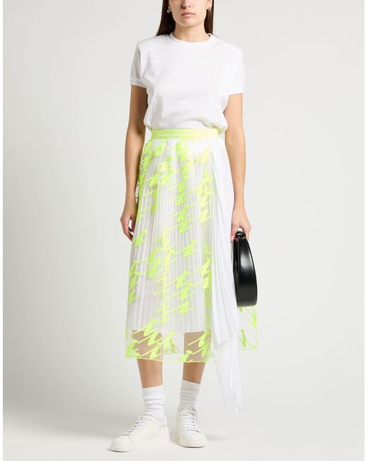 Iceberg Yellow Midi Skirt Polyester
