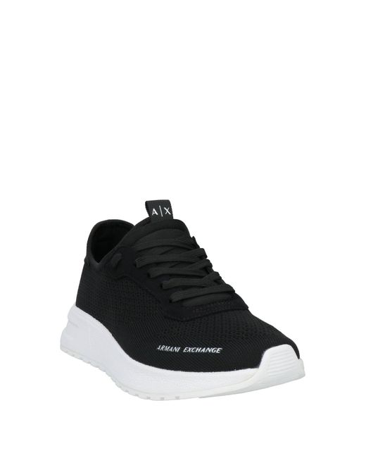 ARMANI EXCHANGE Black Trainers for men