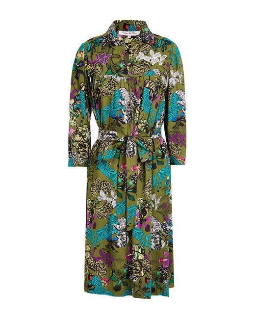 CONNOR & BLAKE Green Midi-Kleid