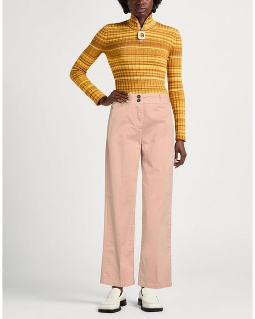 Alpha Studio Pink Pants Cotton, Elastane