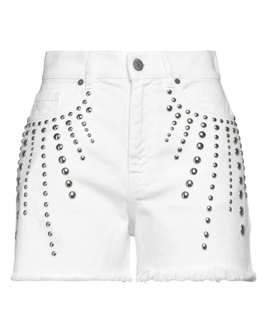 P.A.R.O.S.H. White Denim Shorts