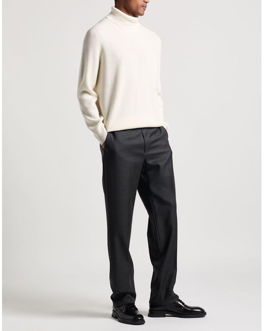 Brunello Cucinelli White Turtleneck Cashmere for men