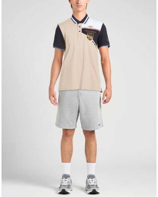 Aeronautica Militare Natural Polo Shirt Cotton, Elastane for men