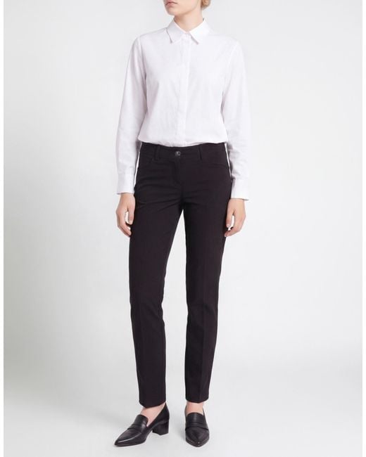 Marella Black Pants Polyester