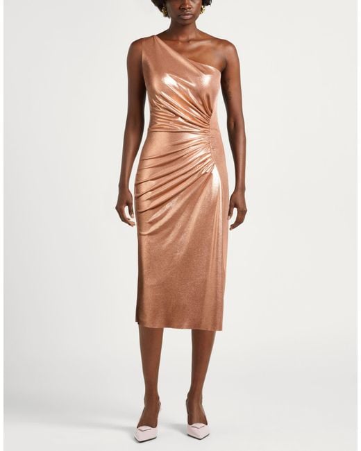 La Petite Robe Di Chiara Boni Metallic Midi Dress