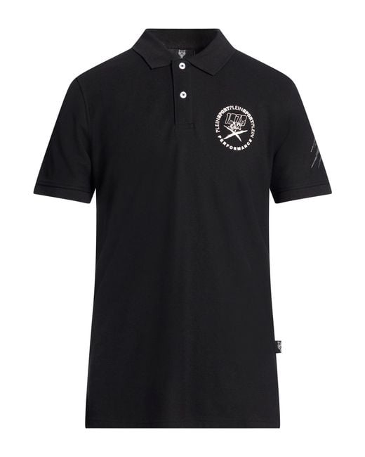 Philipp Plein Black Polo Shirt for men