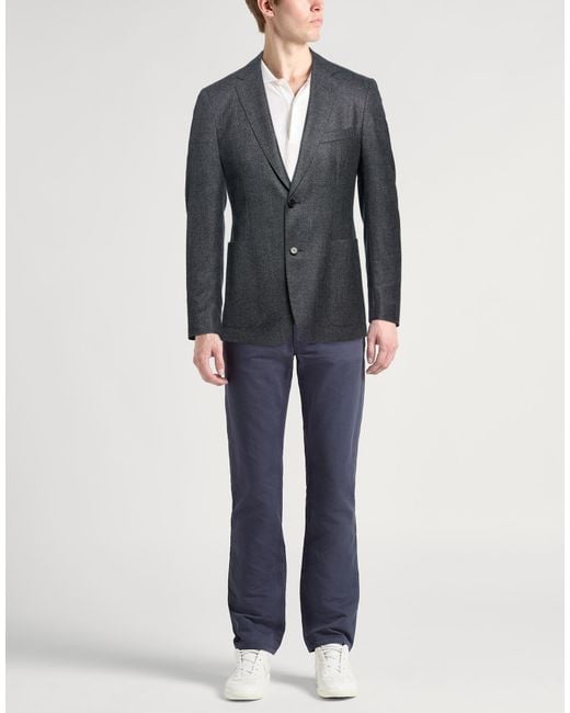 Dunhill Blue Blazer Wool for men