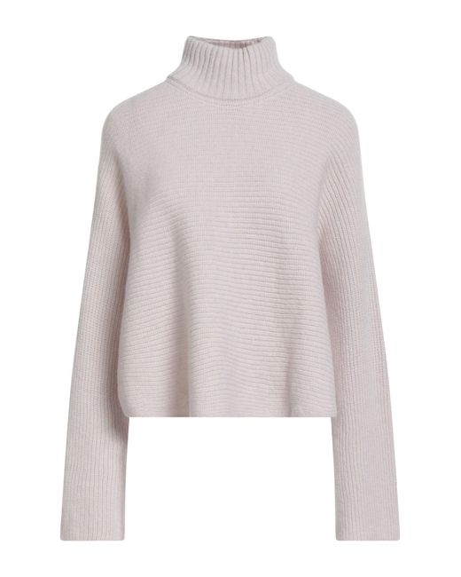 Alysi White Turtleneck Merino Wool