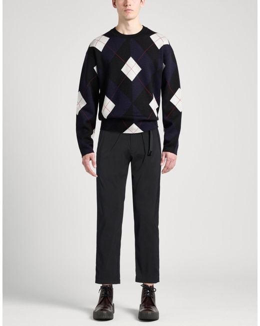 White Sand Black Pants Rayon, Nylon, Elastane for men