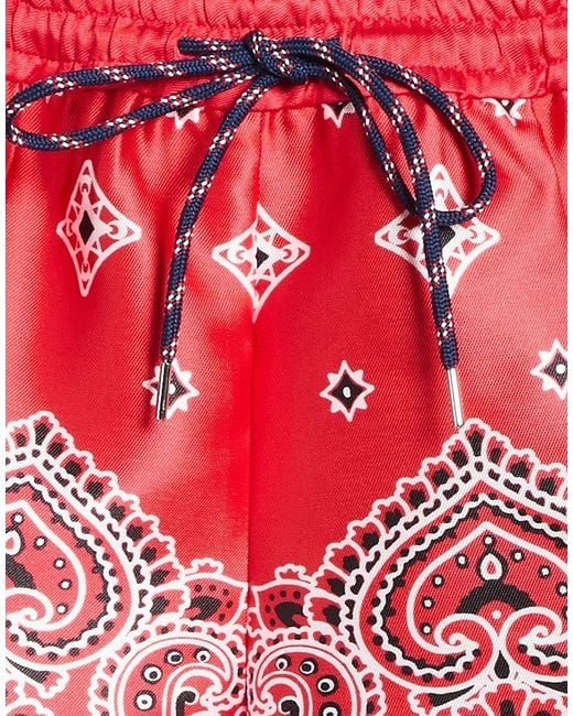 Sandro Red Shorts & Bermuda Shorts Polyester