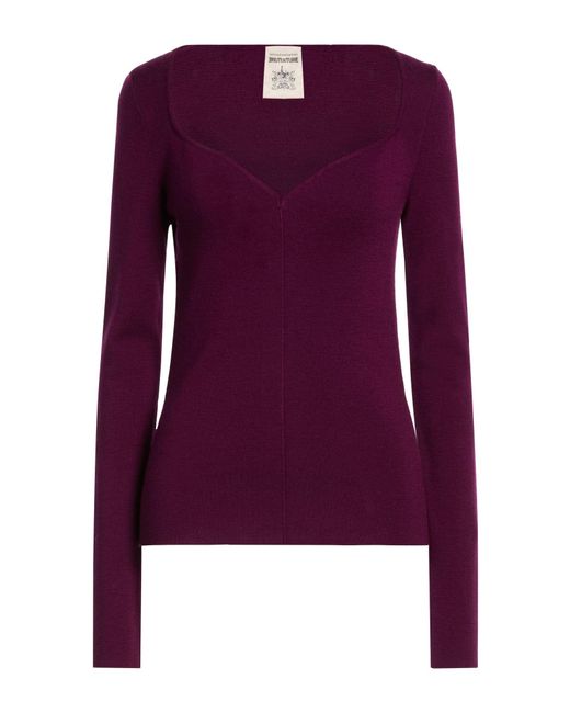 Semicouture Purple Sweater Virgin Wool