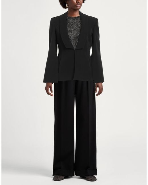 Gaelle Paris Black Blazer Polyester, Elastane