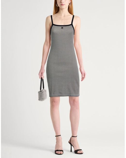Courreges Gray Mini Dress Cotton