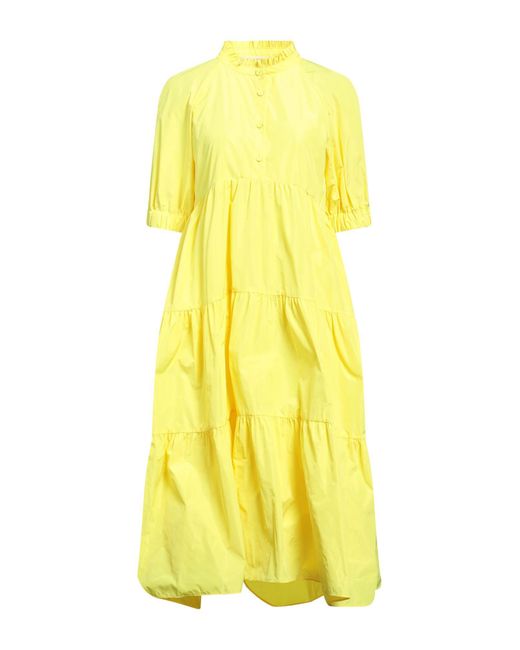 Philosophy Di Lorenzo Serafini Yellow Midi Dress