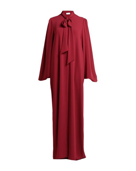 Sara Battaglia Red Maxi Dress