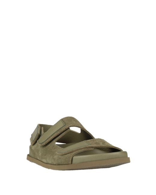 Pedro Garcia Green Military Sandals Cow Leather
