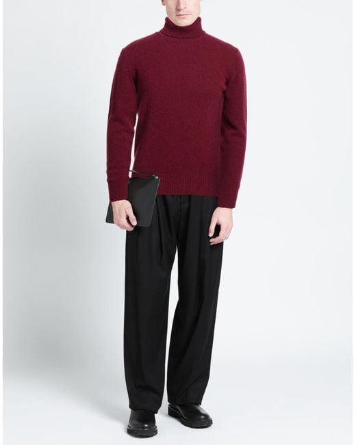 Brooksfield Red Turtleneck for men