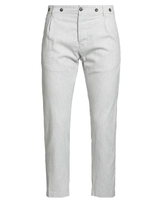 Messagerie Gray Patrizio Piscaglia Light Pants Polyester, Cotton for men