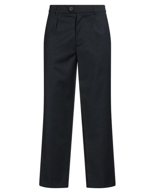 Amaranto Blue Midnight Pants Polyester, Virgin Wool, Elastane, Viscose for men