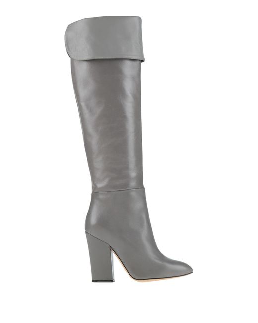 Sergio Rossi Gray Boot Leather