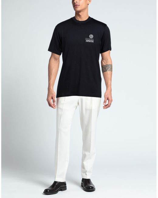Camiseta Giorgio Armani de hombre de color Black