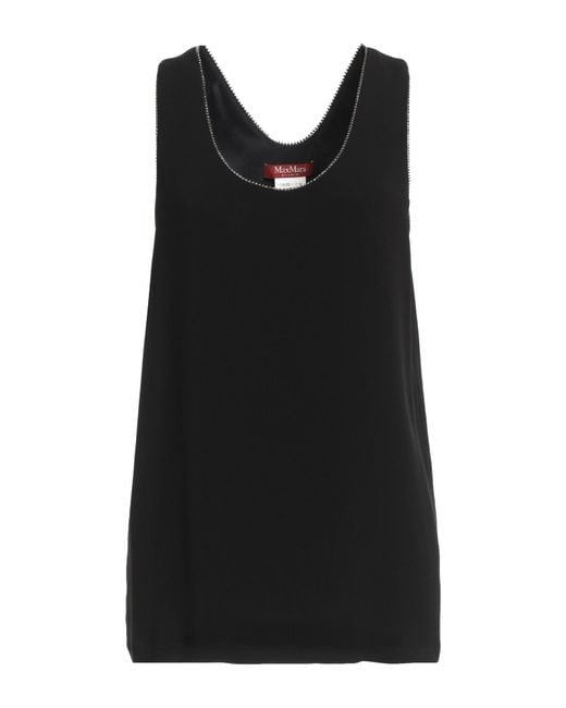 Max Mara Black Top Acetate, Silk, Polyamide