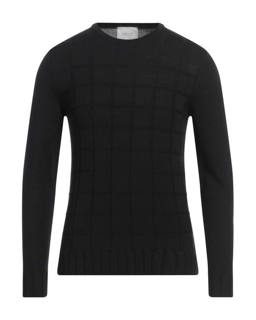 Vneck Black Jumper for men