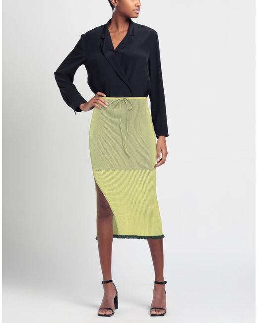 AZ FACTORY Green Midi Skirt