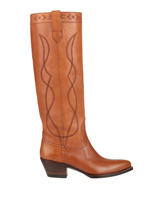 Céline Brown Boot Leather