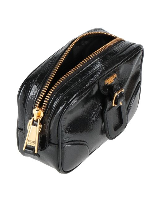 Moschino Black Cross-Body Bag Leather