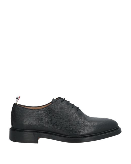 Thom Browne Black Lace-Up Shoes Leather for men