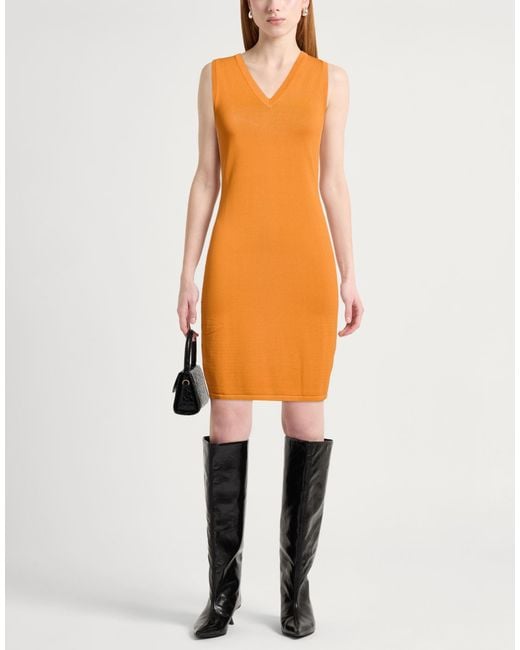 armani exchange orange dress Essential Jersey Dress