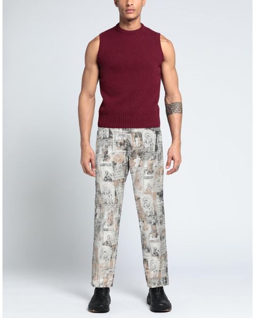 Aries Gray Denim Pants for men