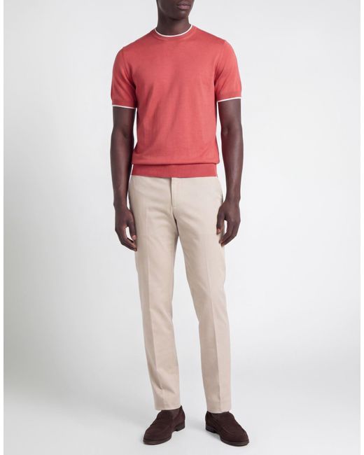 Pullover Moorer de hombre de color Pink