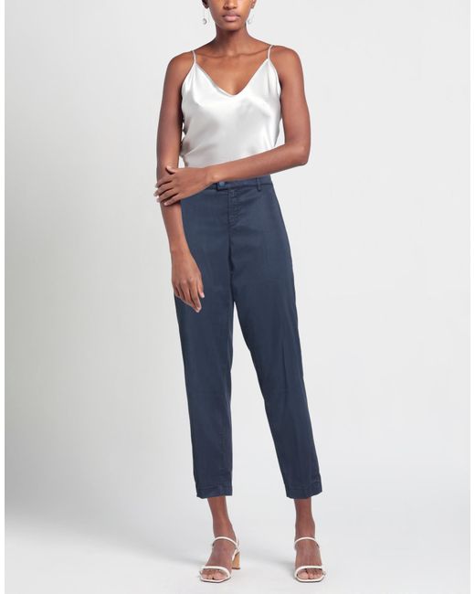 Jacob Cohen Blue Pants Lyocell, Cotton, Elastane