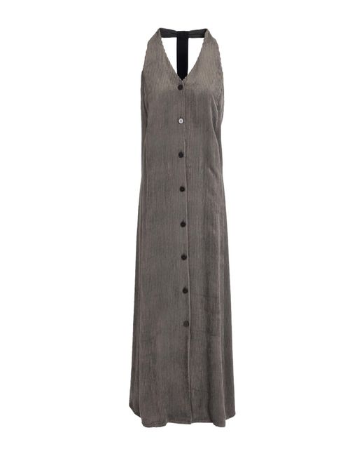 Alysi Gray Maxi Dress Viscose