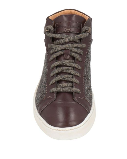 Santoni Brown Trainers for men