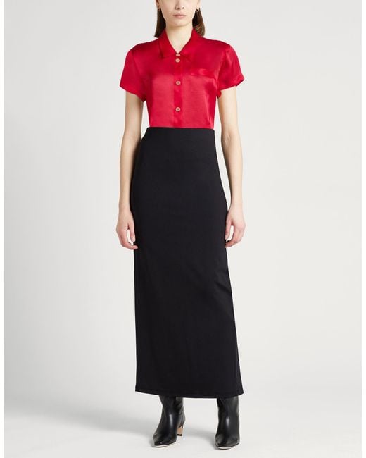 Khaite Red Shirt Silk